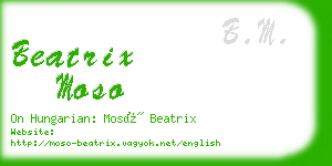 beatrix moso business card